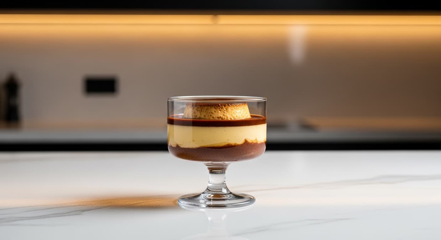 Flan napolitano casero sin baño María